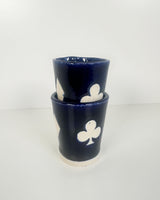 Cobalt Blue Playing Card Suite Mini Tumblers/Shot Glasses | Jessica Walker