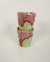 Green Speck and Pink Mini Tumblers/Shot Glasses | Jessica Walker