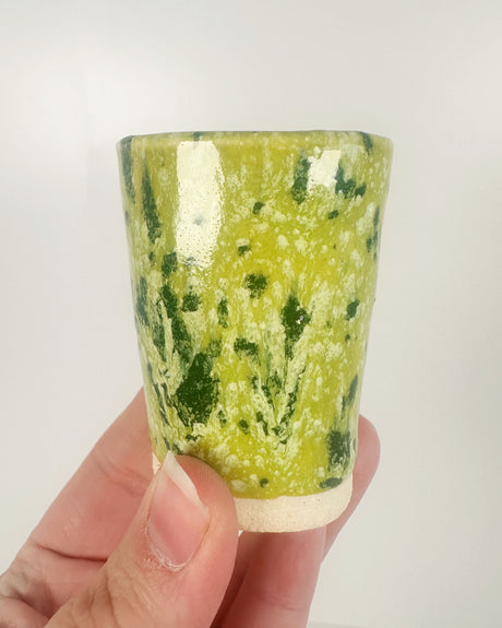 Lime Speckles Mini Tumblers/Shot Glasses | Jessica Walker