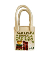 Book Shop Tote Bag Vase Featuring Handpainted Artwork