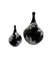 Spiderweb Teardrop Jar in Black