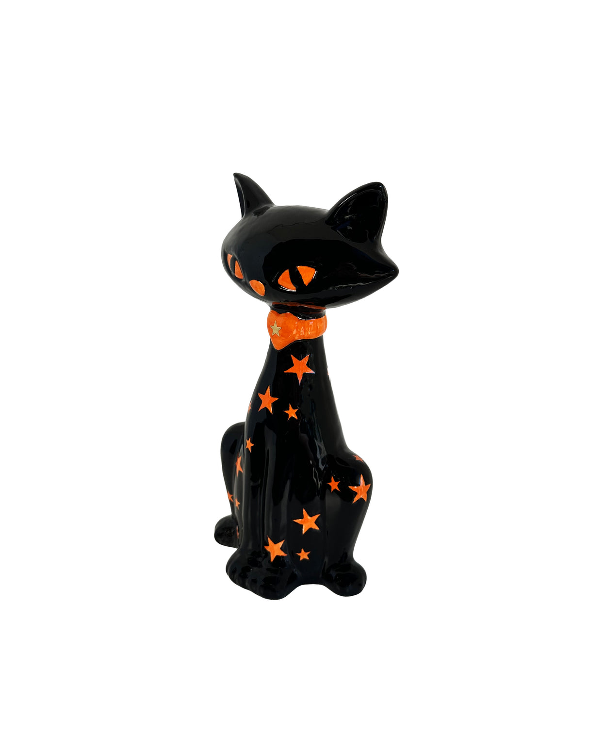 Mid Mod Ceramic Halloween Cat