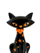 Mid Mod Ceramic Halloween Cat