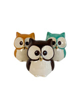 Cozy Fall Ceramic Owls featuring 22k Gold