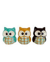 Cozy Fall Ceramic Owls featuring 22k Gold