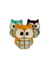 Cozy Fall Ceramic Owls featuring 22k Gold