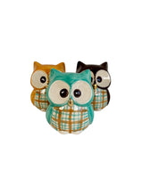 Cozy Fall Ceramic Owls featuring 22k Gold