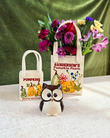 Pumpkin Patch Tote Bag Vase Featuring Handpainted Artwork