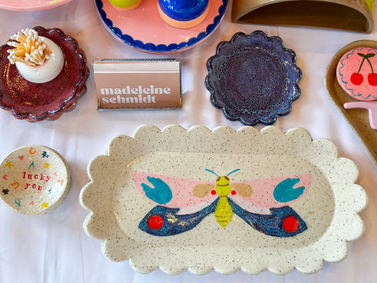 Butterfly Scalloped Tray | Madeleine Schmidt