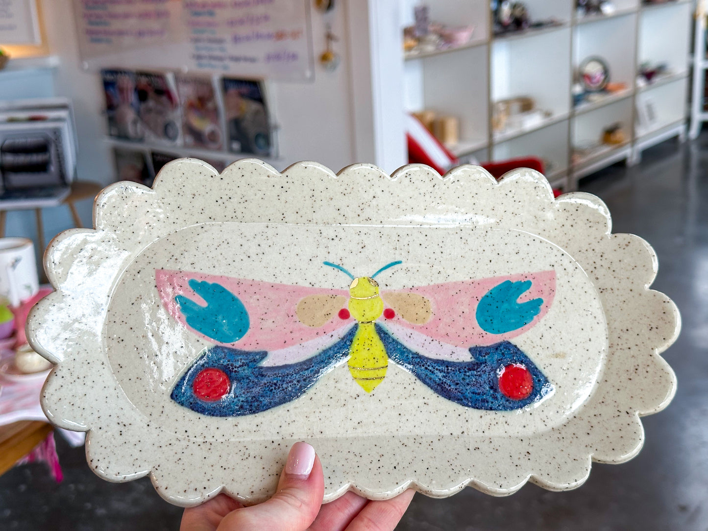 Butterfly Scalloped Tray | Madeleine Schmidt