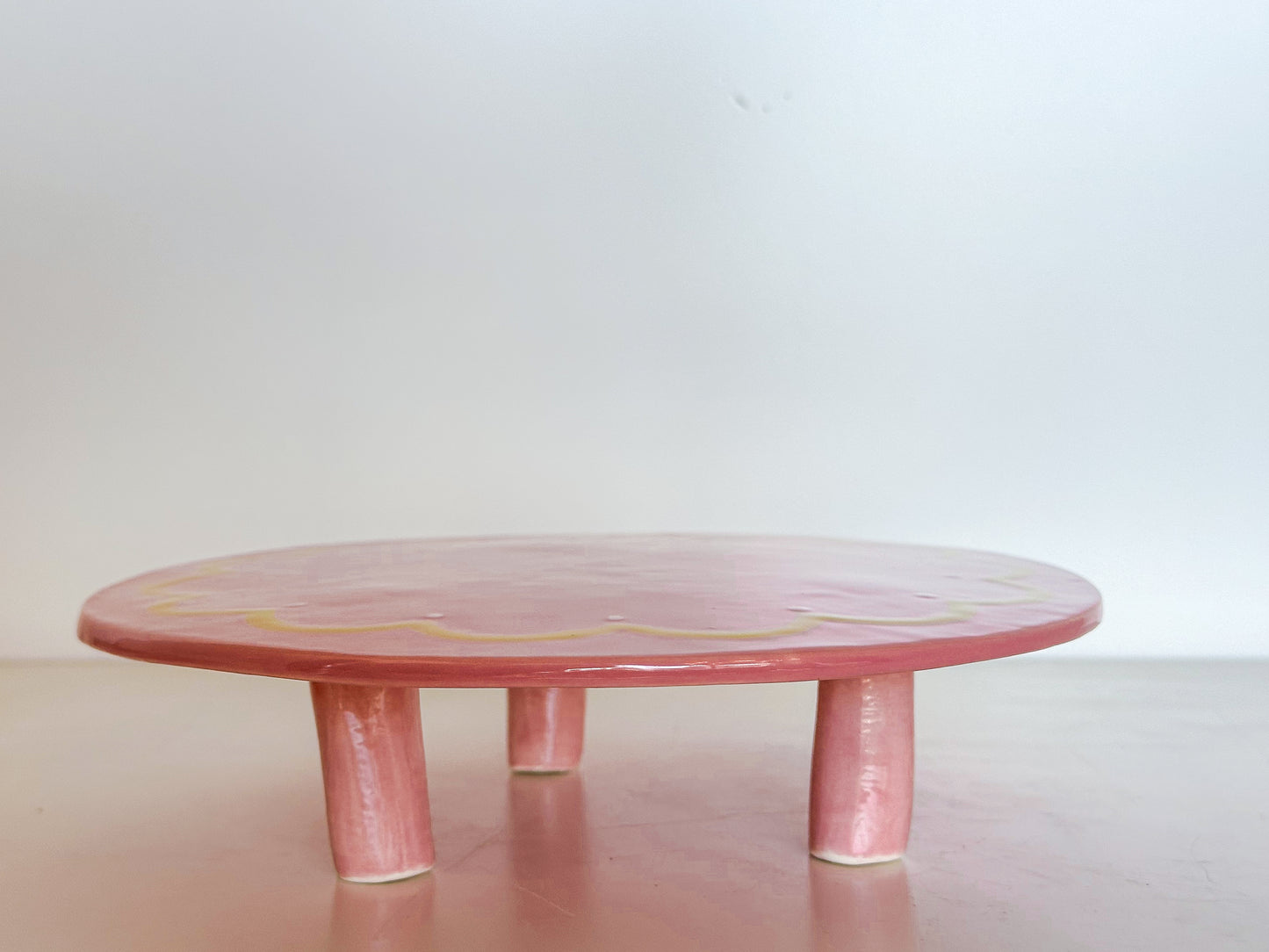 Pink Pedestal Stands | Madeleine Schmidt