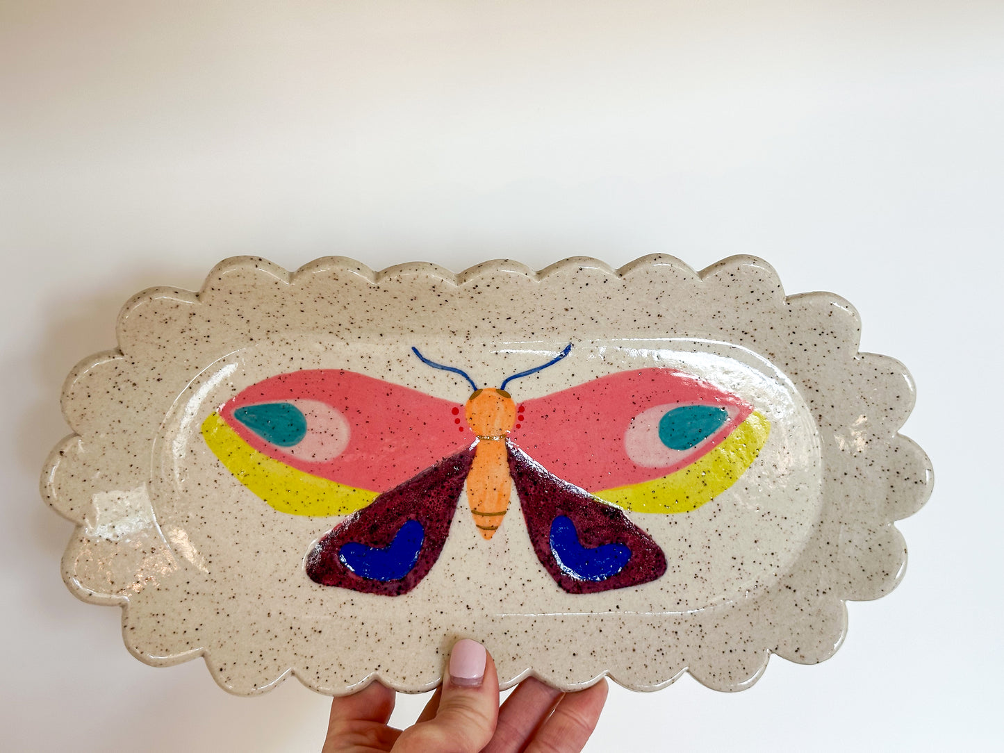 Butterfly Scalloped Tray | Madeleine Schmidt