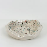 Textured Edge White Speckled Dish | Katie Brown