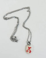 Red Double Cherry Ceramic Charm Necklace | Terra Clay Co.