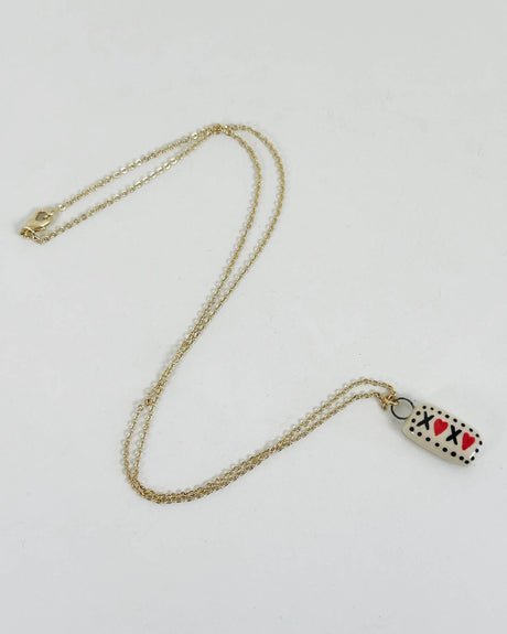 XOXO Ceramic Charm Necklace | Terra Clay Co.
