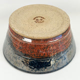 Blue & Rust Red Stoneware Bowl | Bunnyfoot Pottery