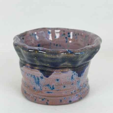Small Purple Trinket Bowl Featuring a Ruffled Edge | Bunnyfoot Pottery