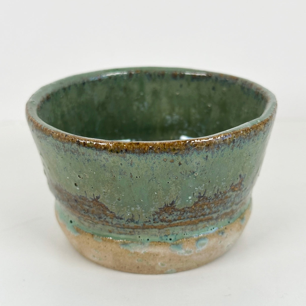 Small Trinket Bowl Featuring Metallic Green Glaze | Bunnyfoot Pottery