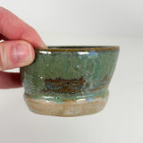 Small Trinket Bowl Featuring Metallic Green Glaze | Bunnyfoot Pottery