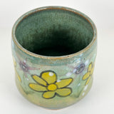 Handpainted Stoneware Floral Vase | Bunnyfoot Pottery