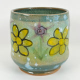 Handpainted Stoneware Floral Vase | Bunnyfoot Pottery