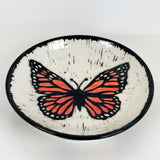 Extra Small Carved Monarch Shallow Plate | Cindy Walker Davidson