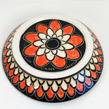 Small Hand Carved Monarch Shallow Plate | Cindy Walker Davidson