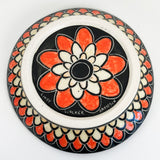 Small Hand Carved Monarch Shallow Plate | Cindy Walker Davidson