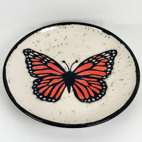 Monarch Butterfly Shallow Plate | Cindy Walker Davidson