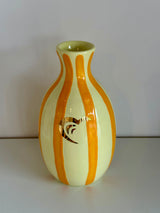 Hearts for Hearing Striped Bud Vase