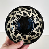 Black Basketweave Carved Bowl | Cindy Walker Davidson