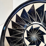 Dark Blue Carved Bowl | Cindy Walker Davidson