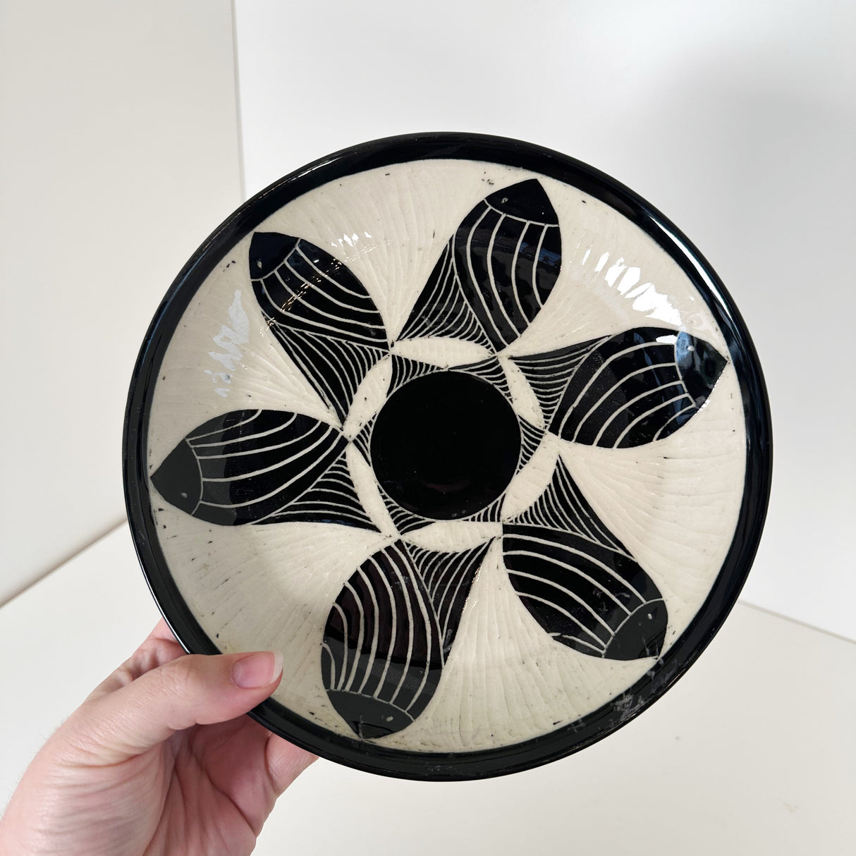 Carved Black Fish Platter | Cindy Walker Davidson