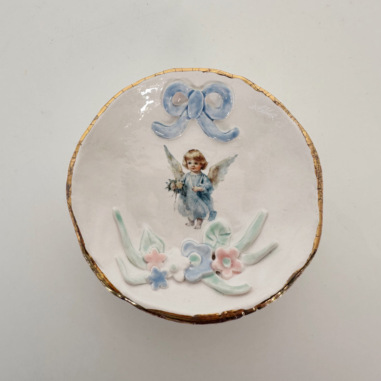 Blue Angel Dish- featuring vintage artwork | Jessica Walker