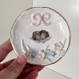 Angel Twins Dish- featuring vintage artwork | Jessica Walker