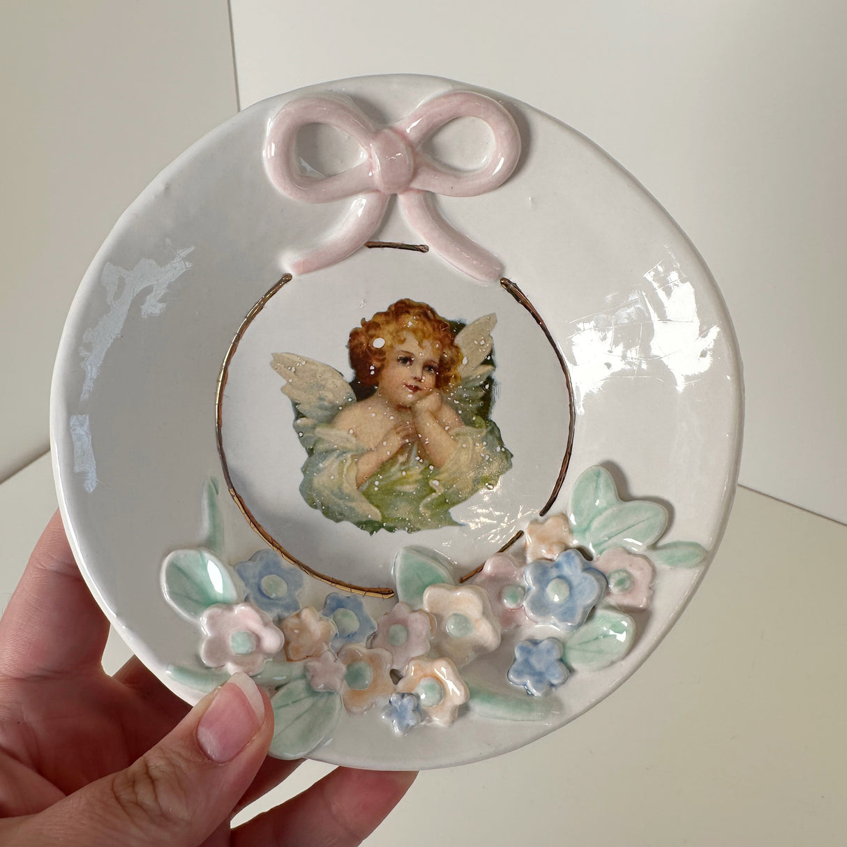 Classic Angel Dish A- featuring vintage artwork | Jessica Walker