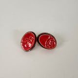 Red Copper Earrings | Little Mouse Clayworks