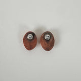 Red Copper Earrings | Little Mouse Clayworks