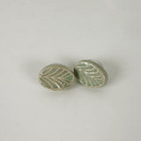 Sea Glass Green Clay Earrings | Little Mouse Clayworks