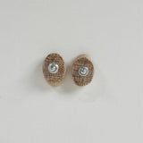 Sandy Almond Clay Earrings | Little Mouse Clayworks