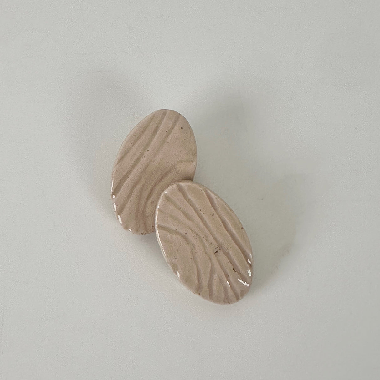 Wood Texture Clay Earrings | Little Mouse Clayworks