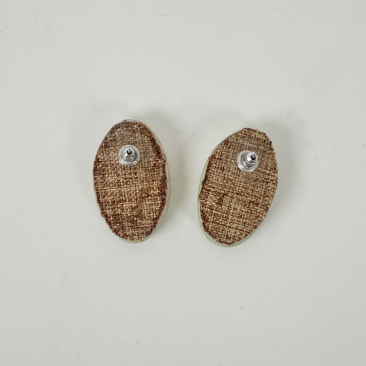 Medium Green Leaf Clay Earrings | Little Mouse Clayworks