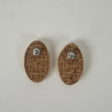 Medium Wood Texture Clay Earrings | Little Mouse Clayworks