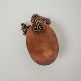 Sculpted Flower Clay & Copper Necklace | Little Mouse Clayworks