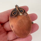 Wood Textured Clay & Copper Necklace | Little Mouse Clayworks