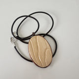 Sandy Wood Textured Clay & Copper Necklace | Little Mouse Clayworks