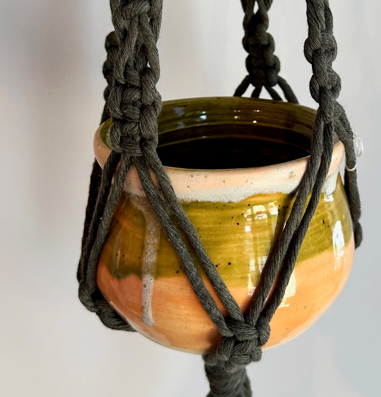 Orange & Green Hanging Planter | Lucinda Meglemre