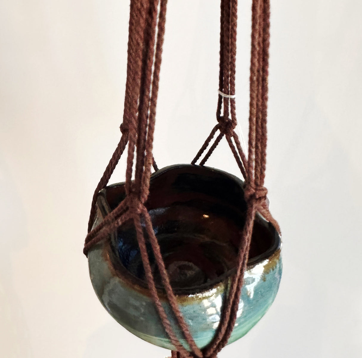 Brown & Blue Hanging Planter | Lucinda Meglemre