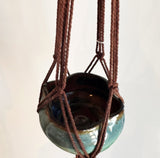 Brown & Blue Hanging Planter | Lucinda Meglemre