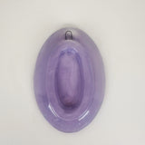 Little Girl & Cat Purple Oval Mini Dish | Jessica Walker